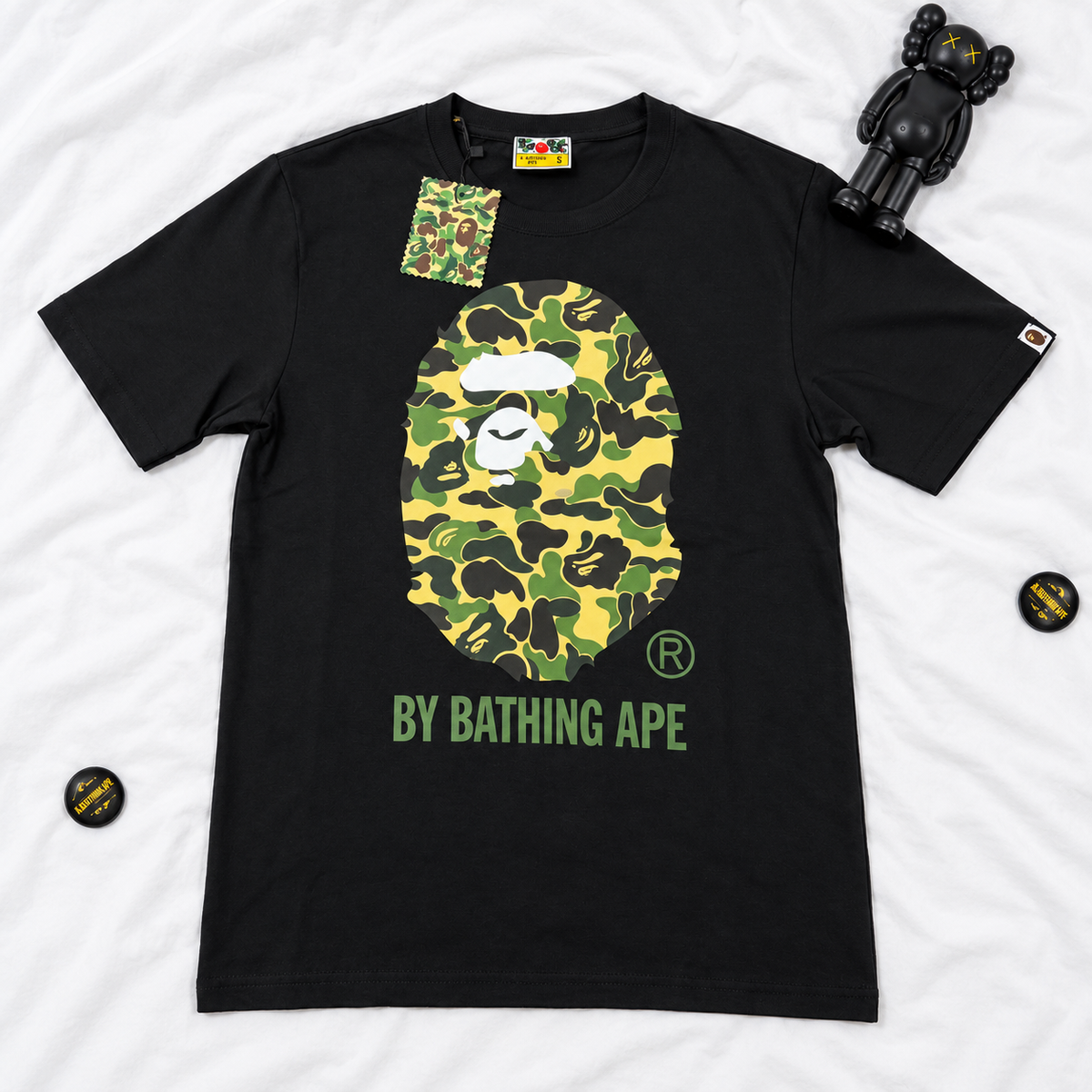 BAPE APE HEAD BLACK TEES