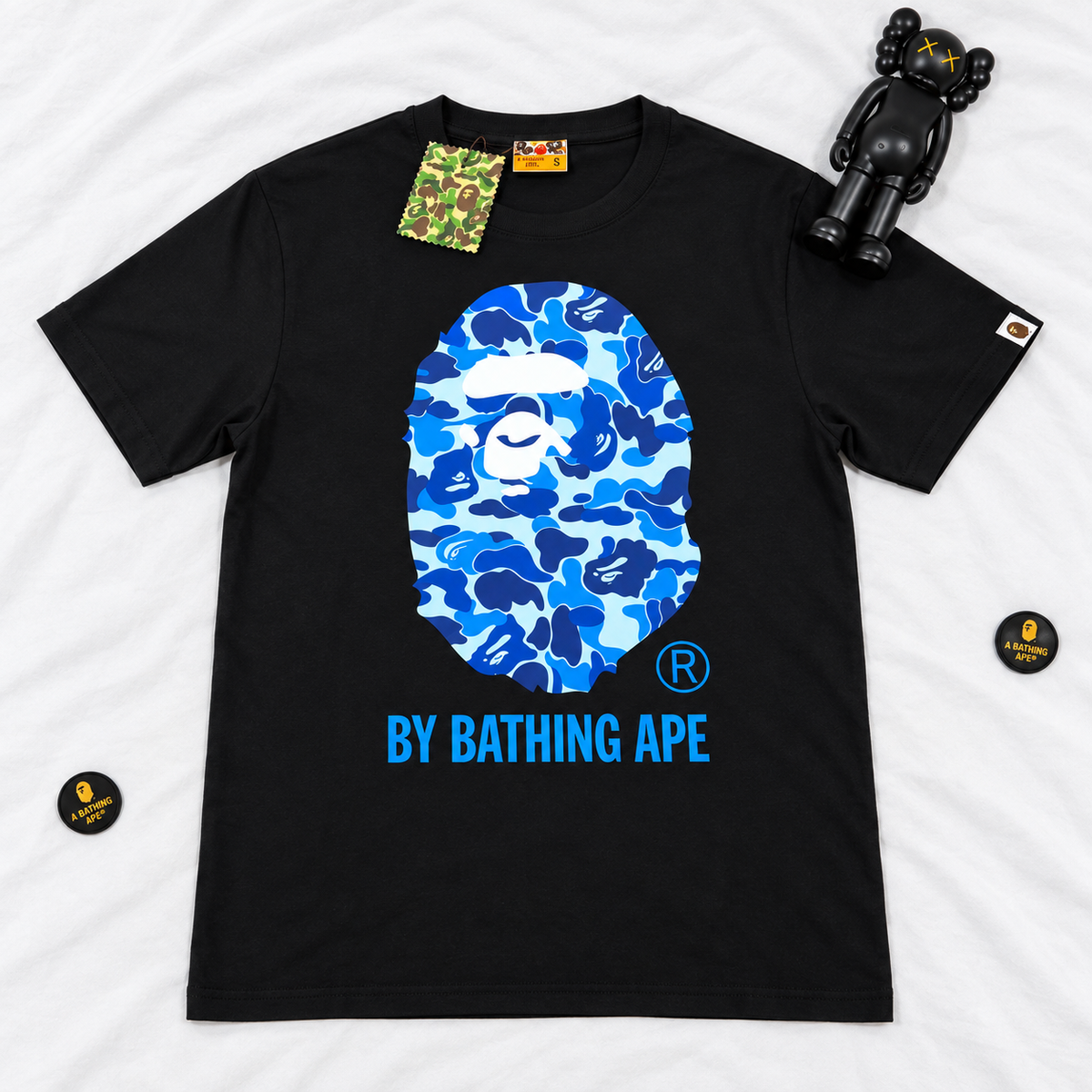 BAPE APE HEAD BLACK TEES