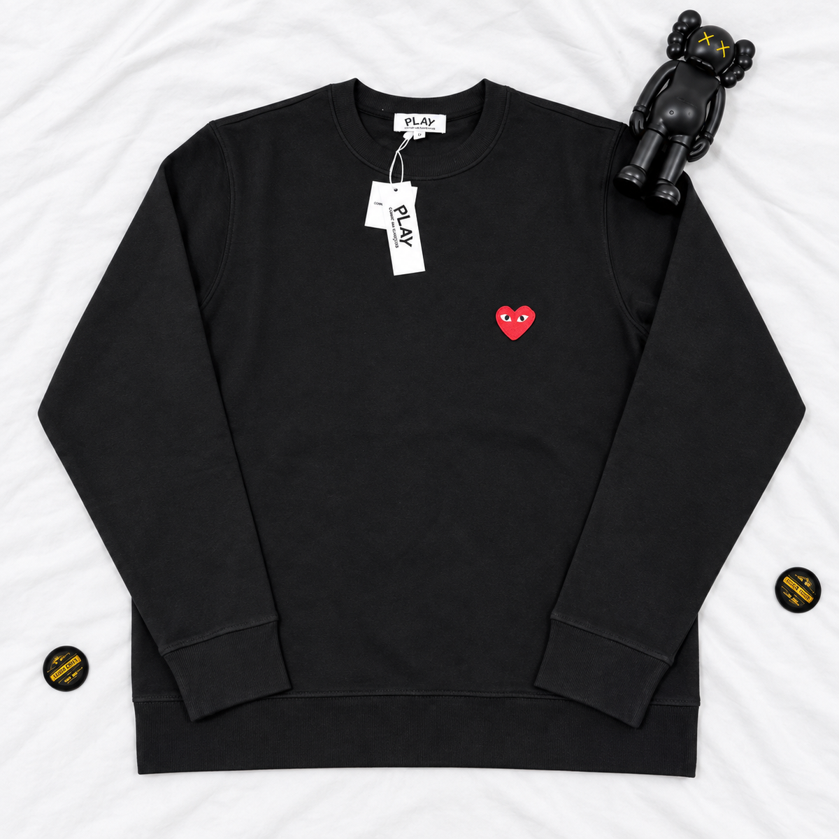 CDG PLAY CREWNECKS