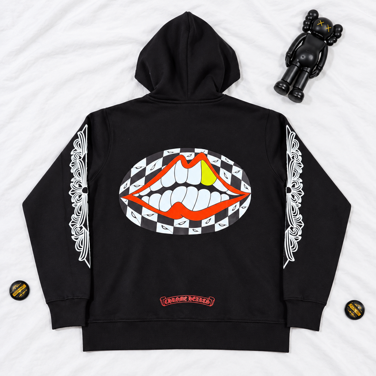CH HOODIE BLACK RED LOGO