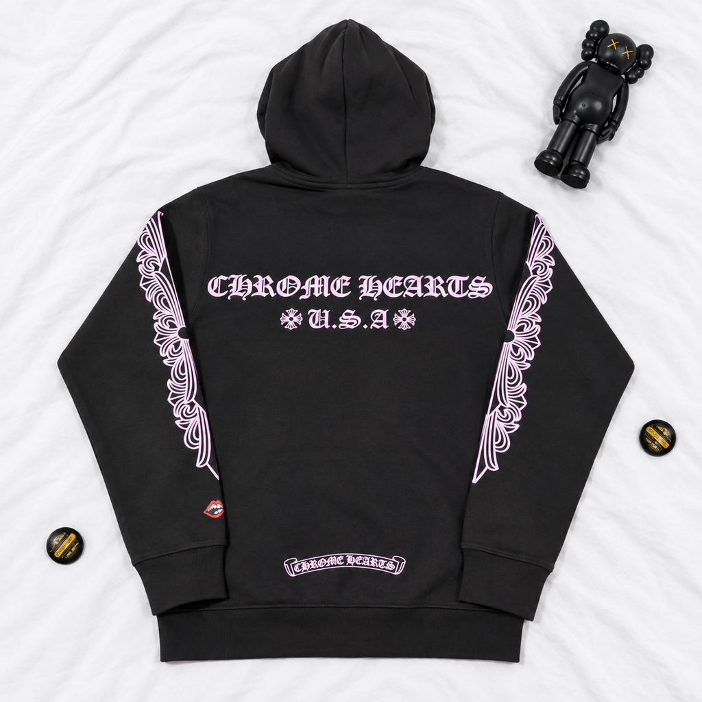 CH "CHROME U.S.A" BLACK HOODIE