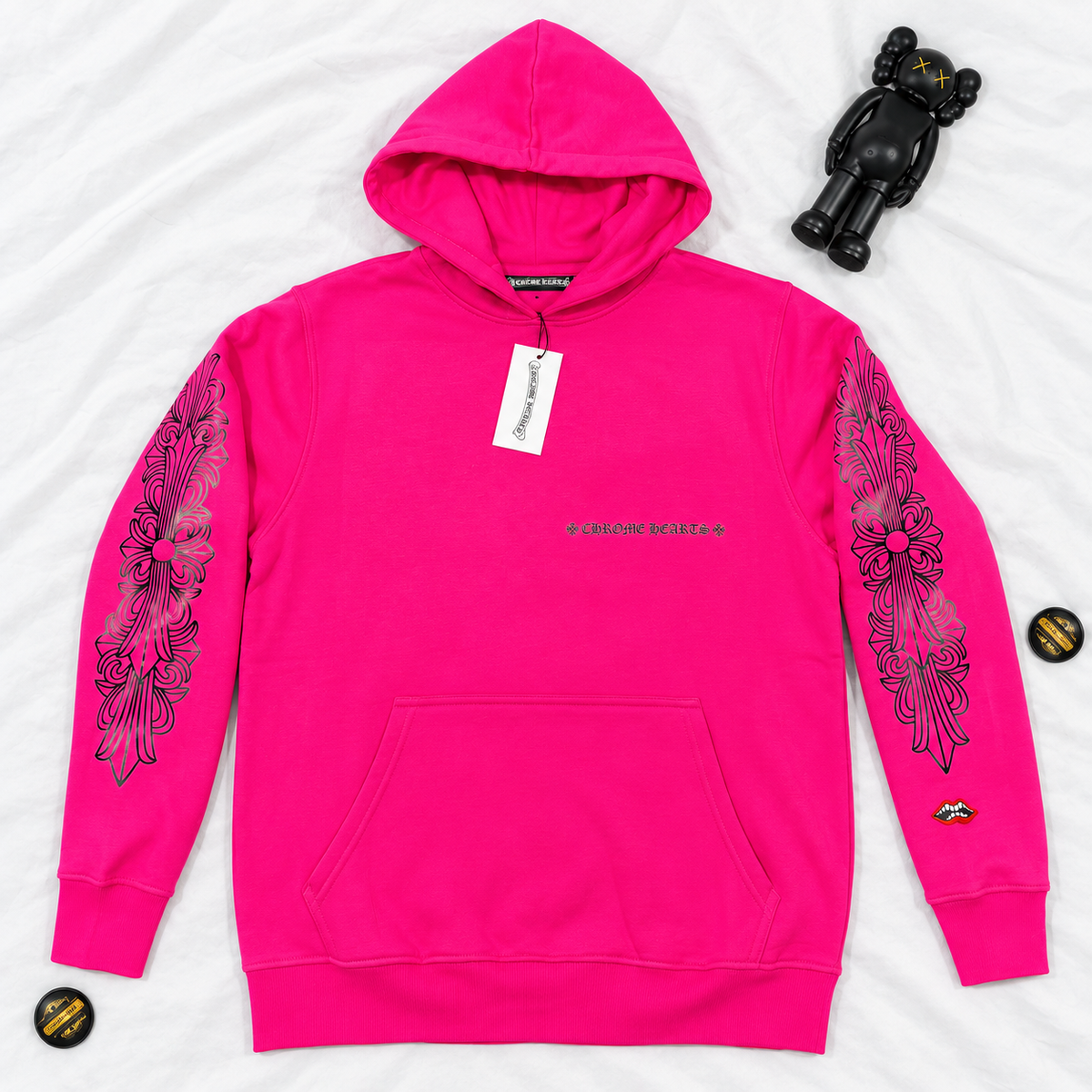 CH FUCSIA LIPS HOODIE