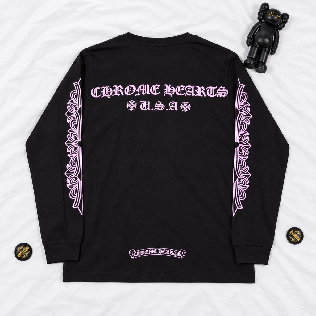CH LONGSLEVEE "CHROME U.S.A" BLACK