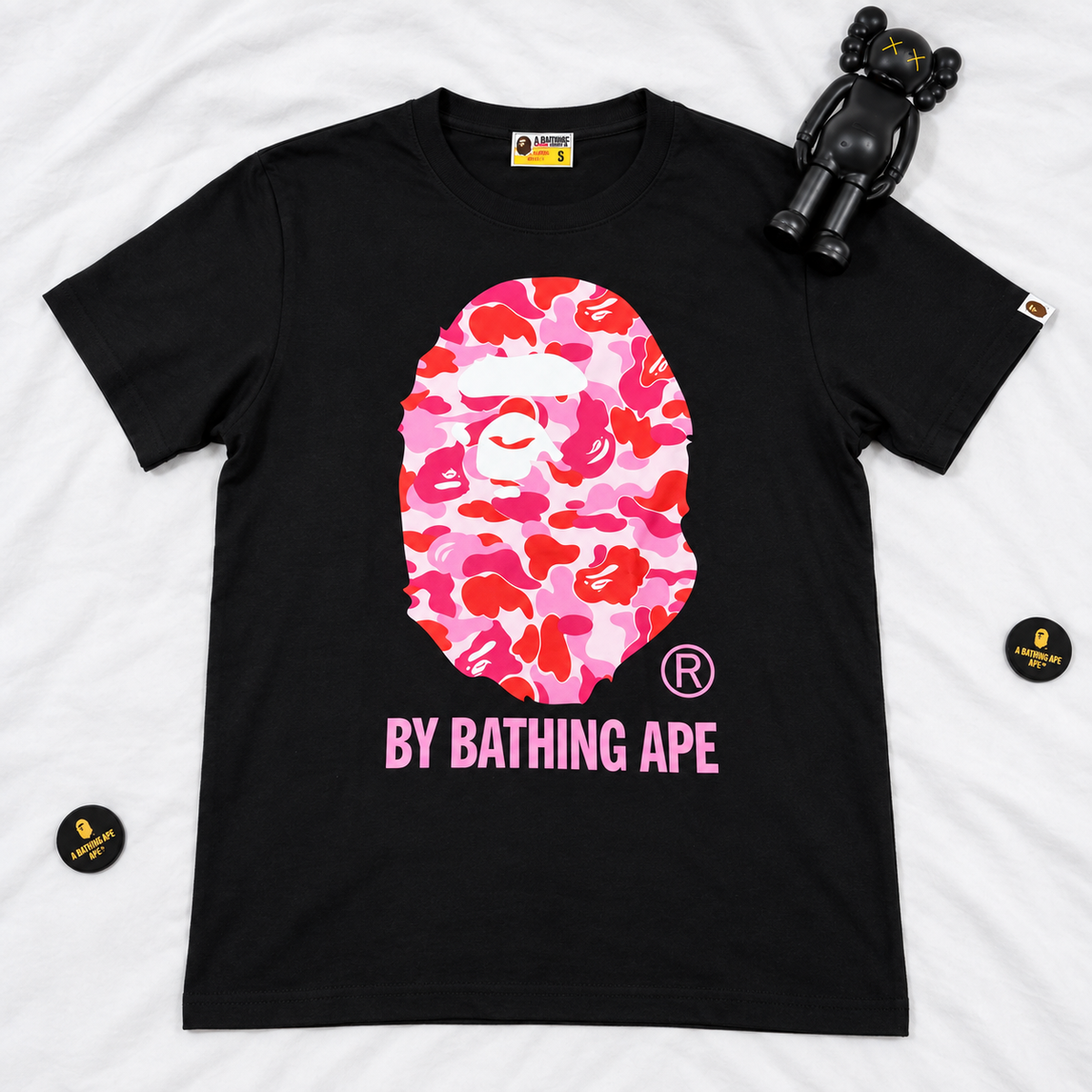 BAPE APE HEAD BLACK TEES