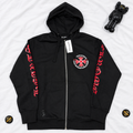 CH RED CROSS BLACK ZIP HOODIE
