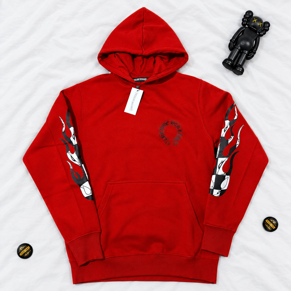 CH LIPS RED HOODIE