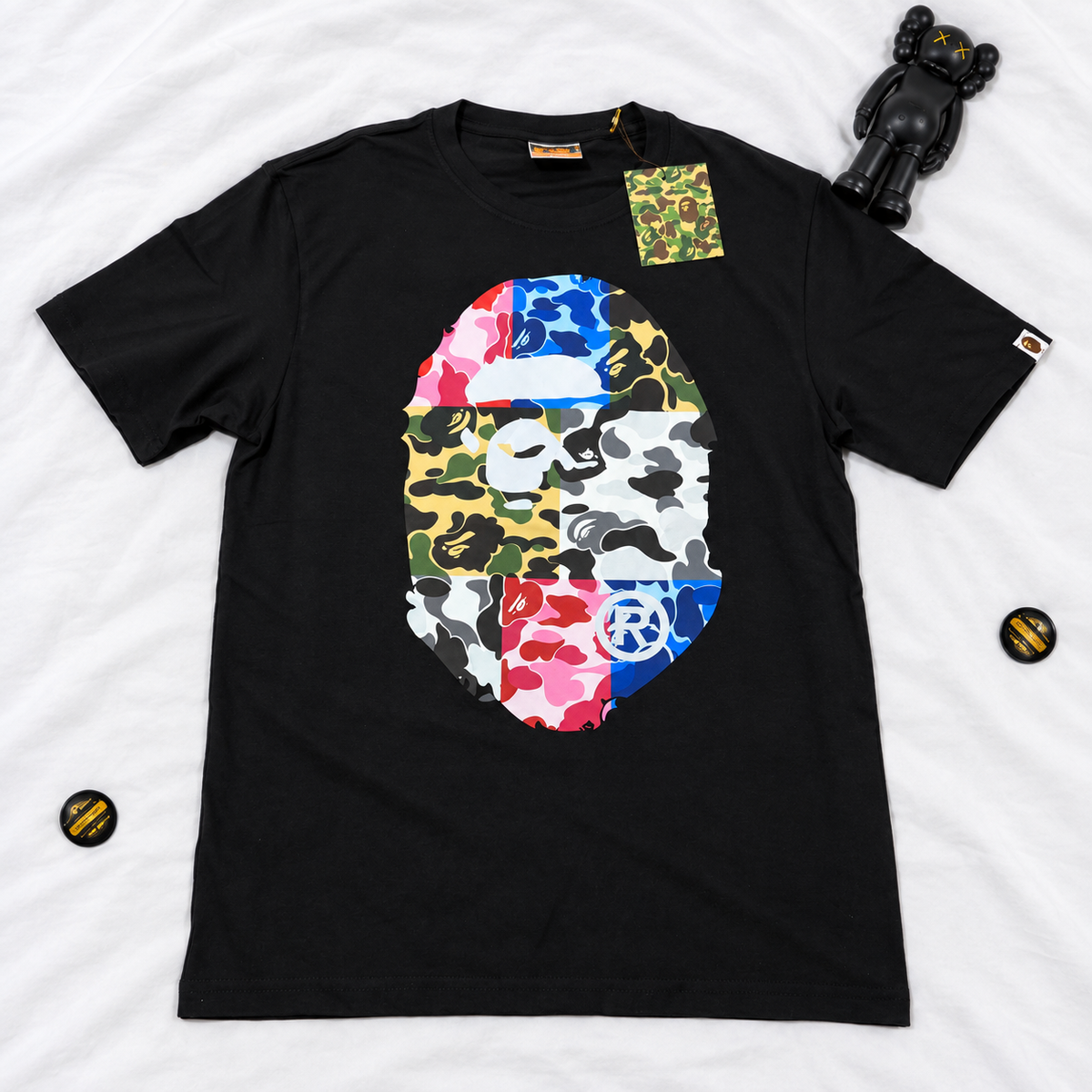 BAPE APE HEAD BLACK TEES