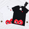 CDG PLAY HEART DOWN TEE