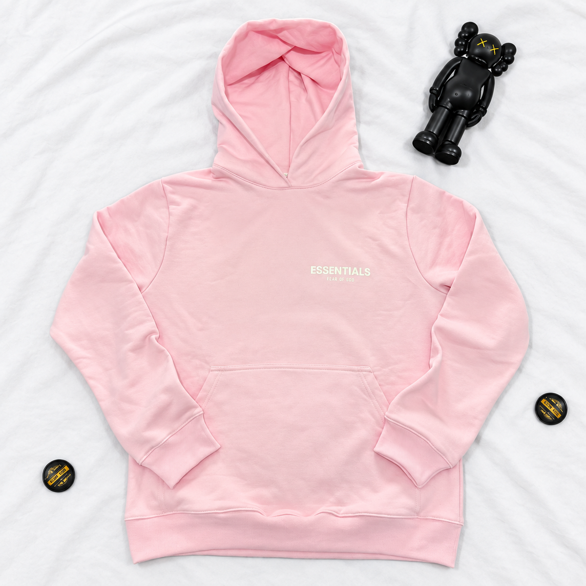 ESSENTIALS PINK HOODIE