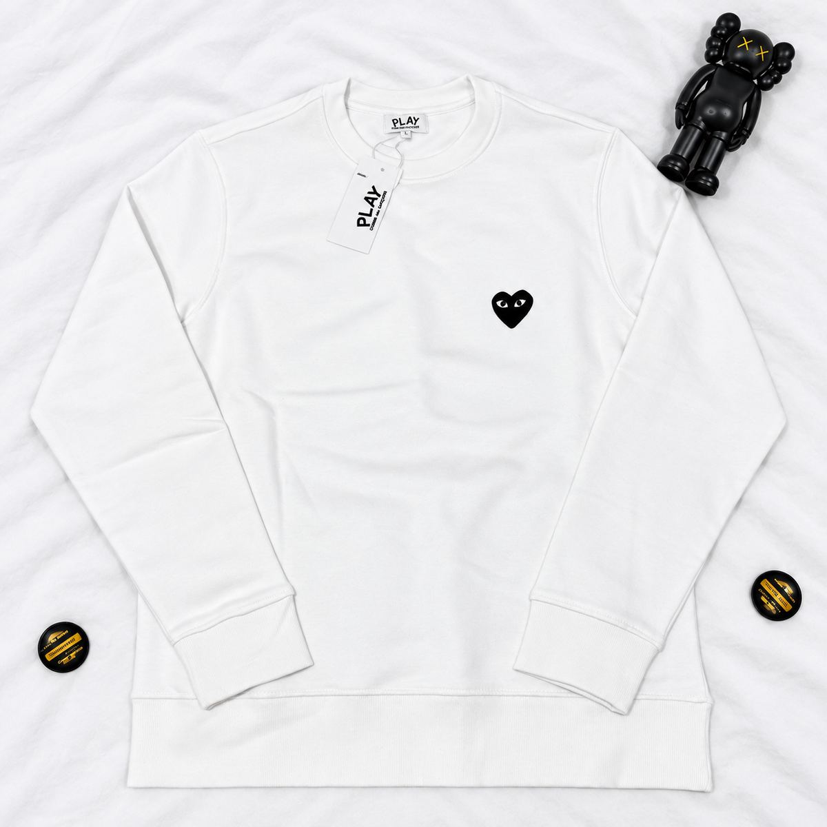 CDG PLAY CREWNECKS