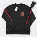 CH RED CROSS BLACK CREWNECK