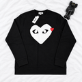 CDG PLAY BIG HEART CREWNECKS
