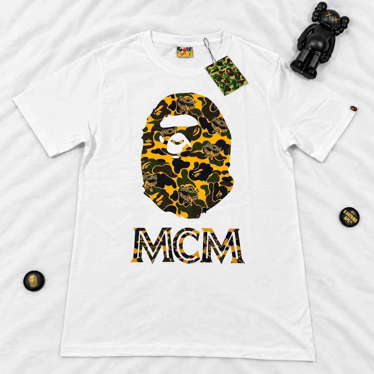 BAPE X MCM TEE