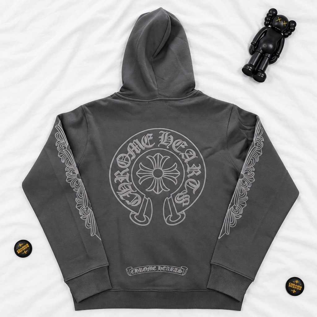 CH CLASSIC TRIPLE BLACK ZIP HOODIE