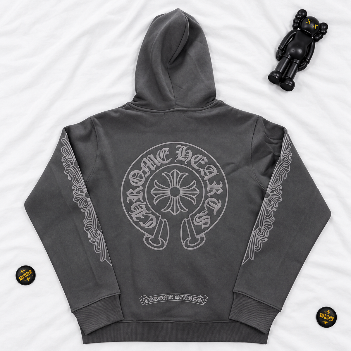 CH CLASSIC TRIPLE BLACK ZIP HOODIE