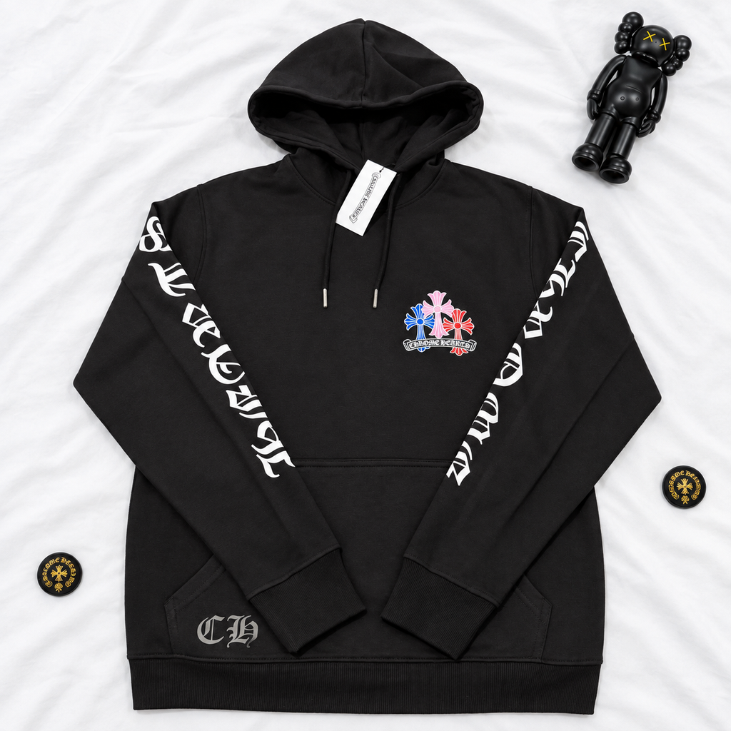 CH MULTICROSSES MULTICOLOR BLACK HOODIE