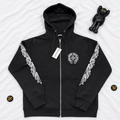 CH CLASSIC ZIP HOODIE BLACK AND WHITE