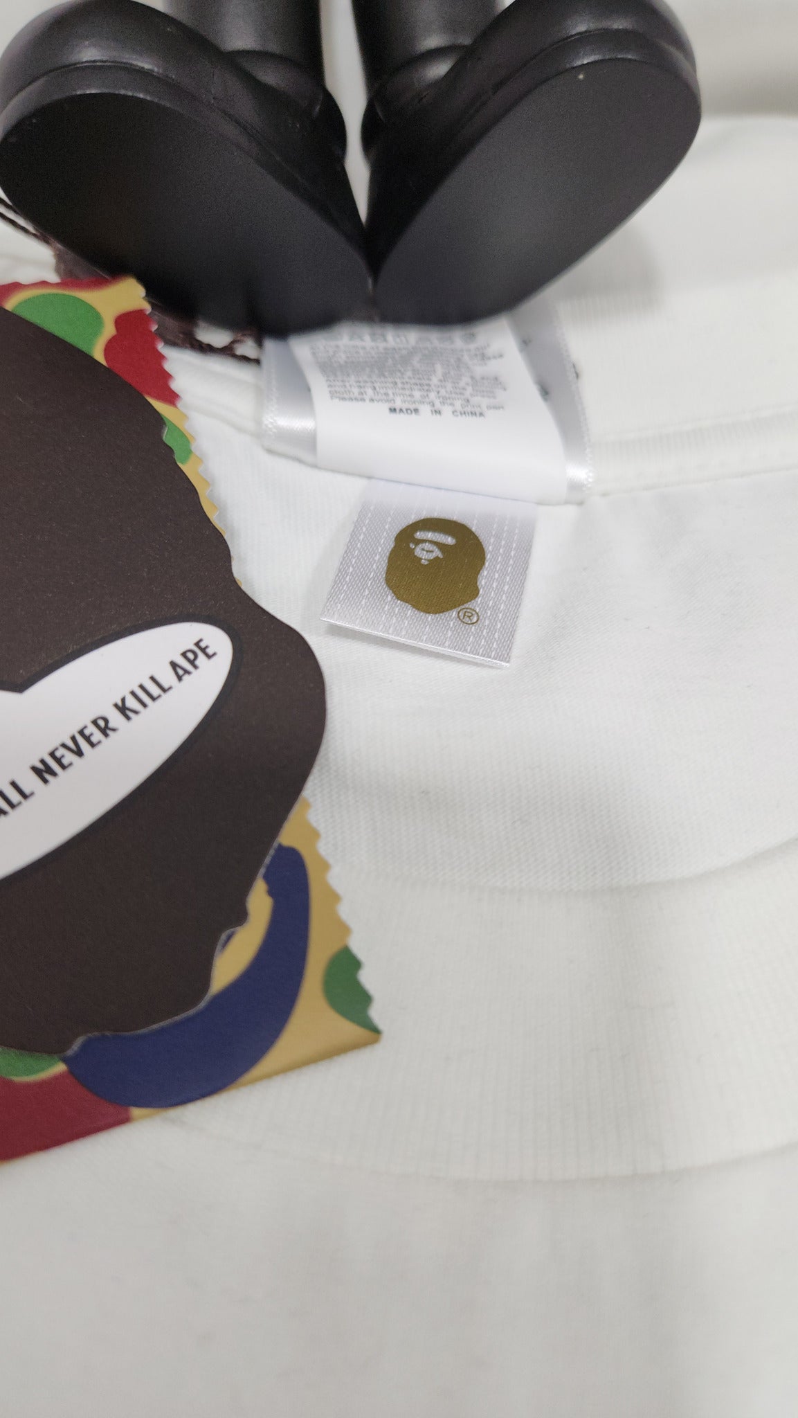 A BATHING APE X UNION PIGMENT DYED APE HEAD TEE
