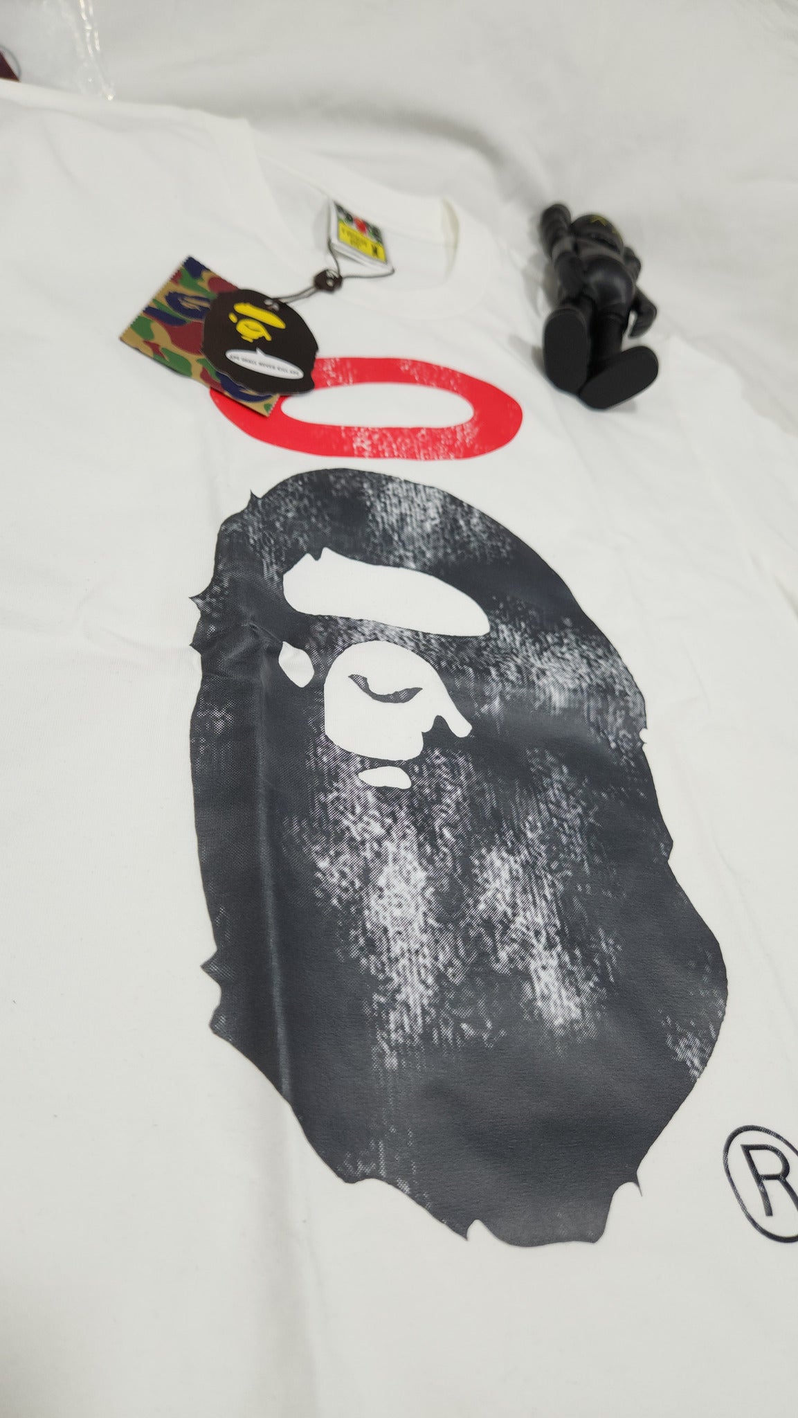 A BATHING APE X UNION PIGMENT DYED APE HEAD TEE