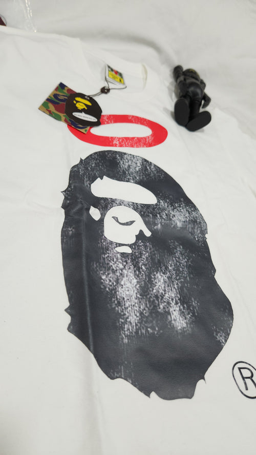 A BATHING APE X UNION PIGMENT DYED APE HEAD TEE