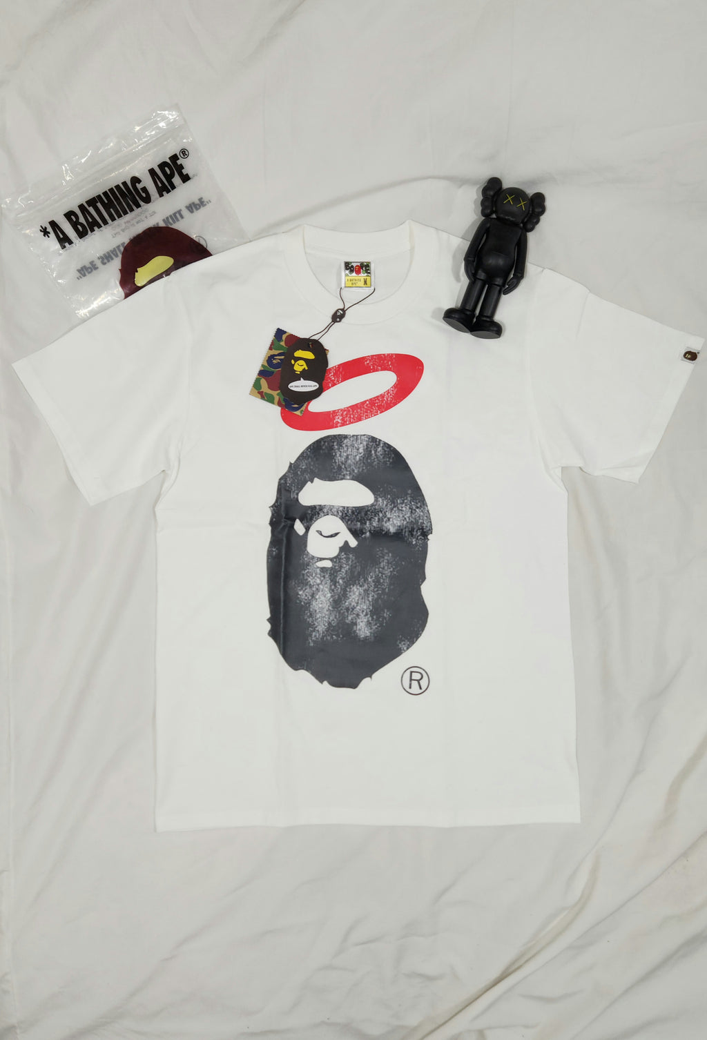 A BATHING APE X UNION PIGMENT DYED APE HEAD TEE