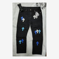 CH CROSS PATCHES JEANS - NEGRO