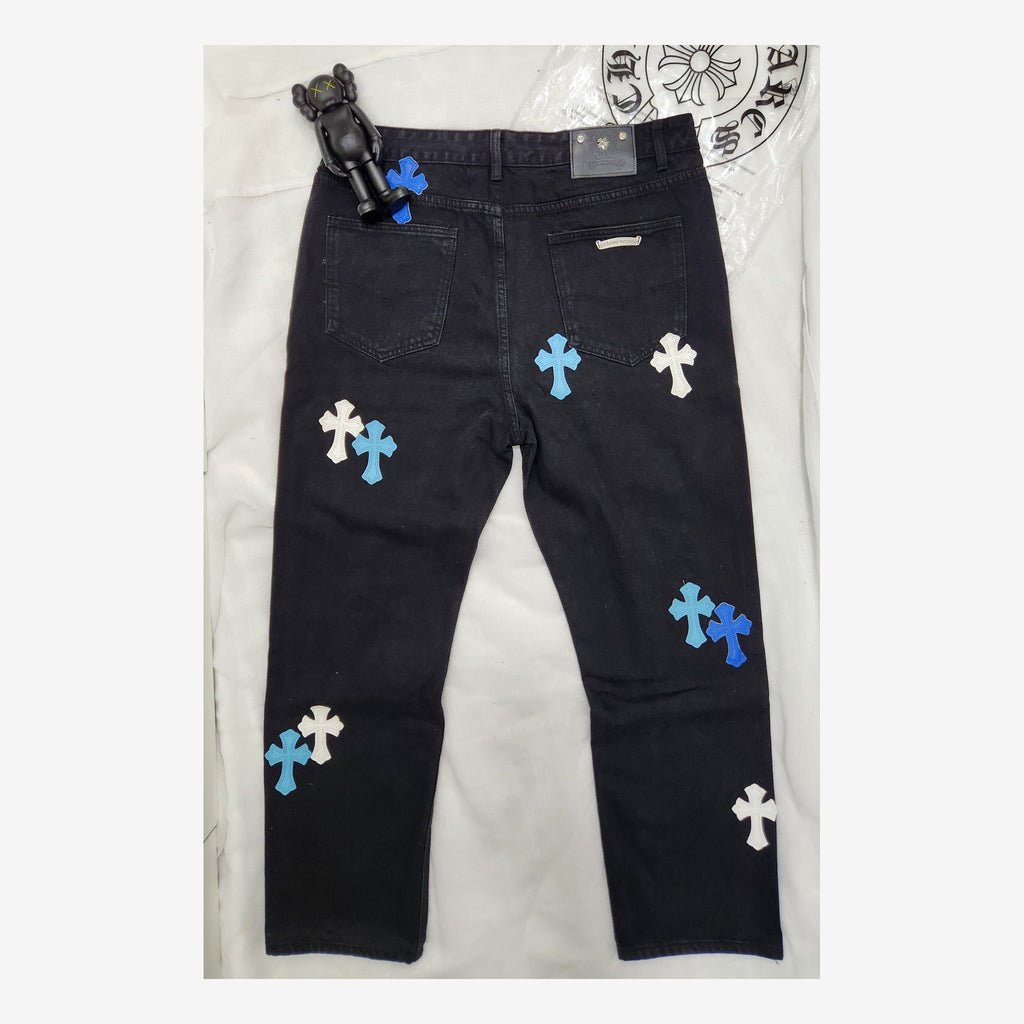 CH CROSS PATCHES JEANS - NEGRO