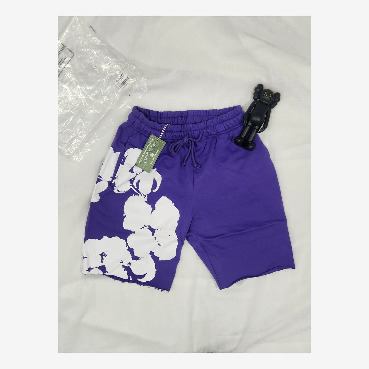 DENIM TEARS COTTON PURPLE SHORTS