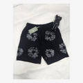 DENIM TEARS TRIPLE BLACK COTTON SHORTS