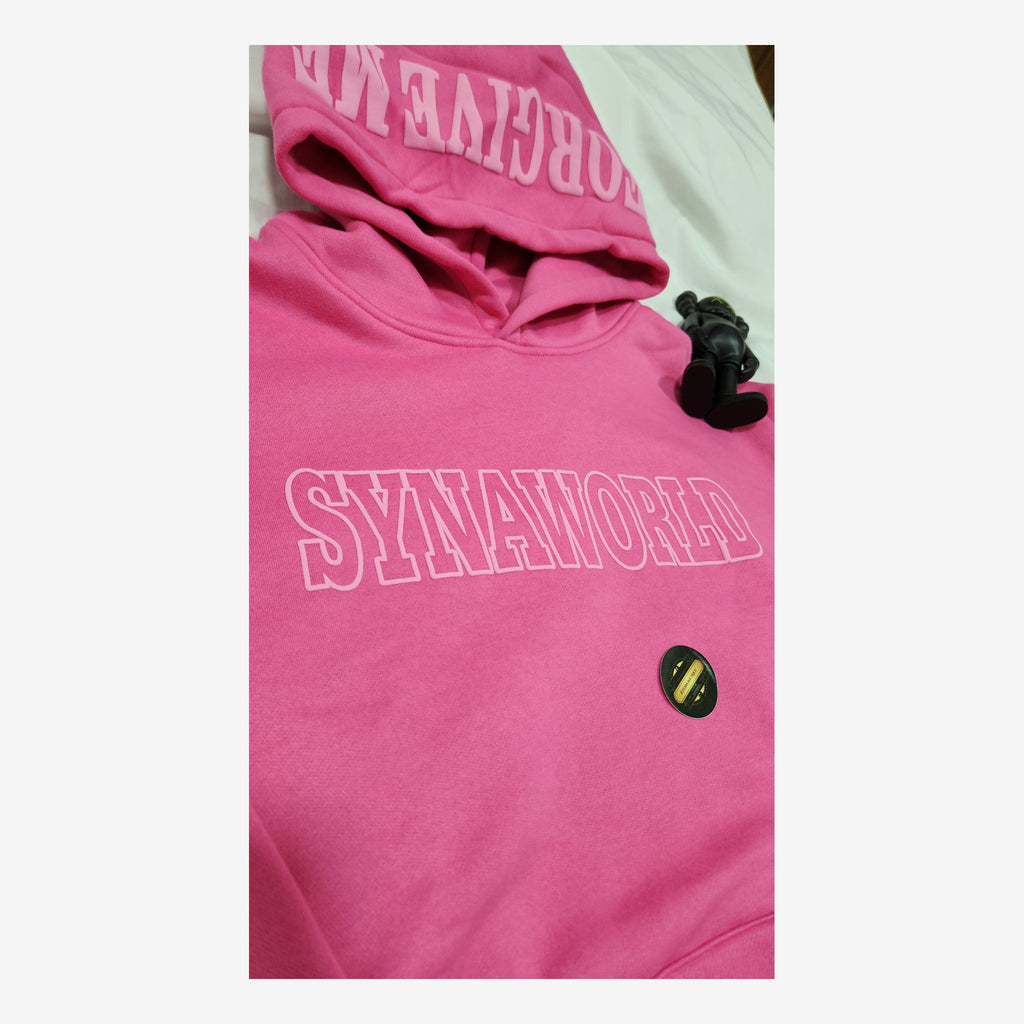 SNWRLD FORGIVE ME PINK HOODIE