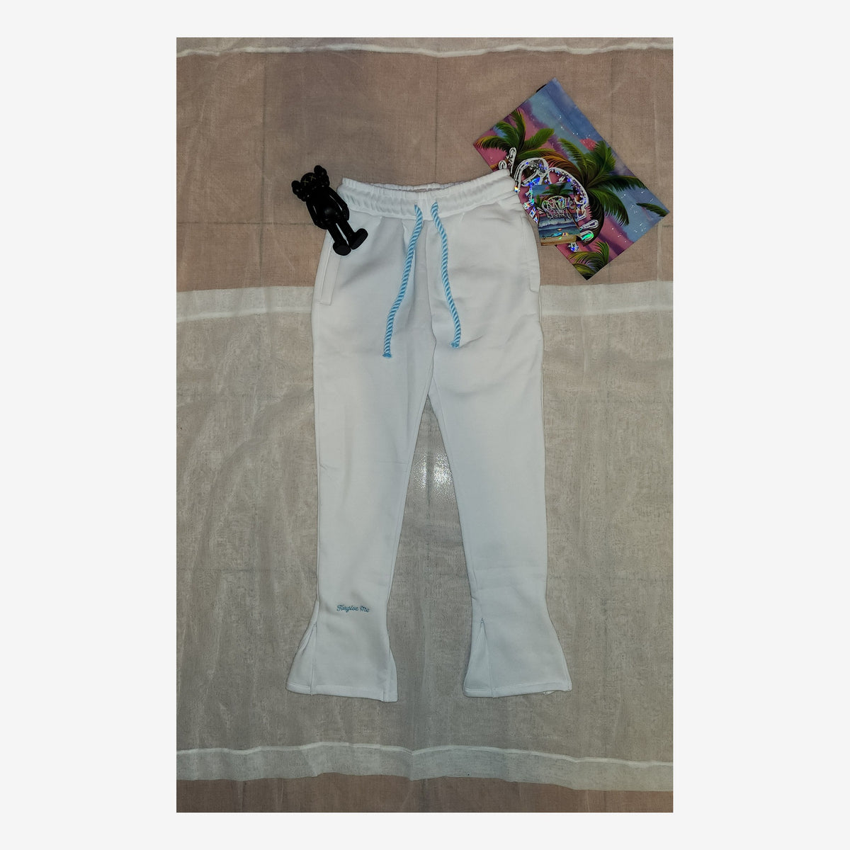 SNWRLD WHITE TRACKPANTS