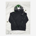 SP5DER BLACK GREEN NEON WEB HOODIE