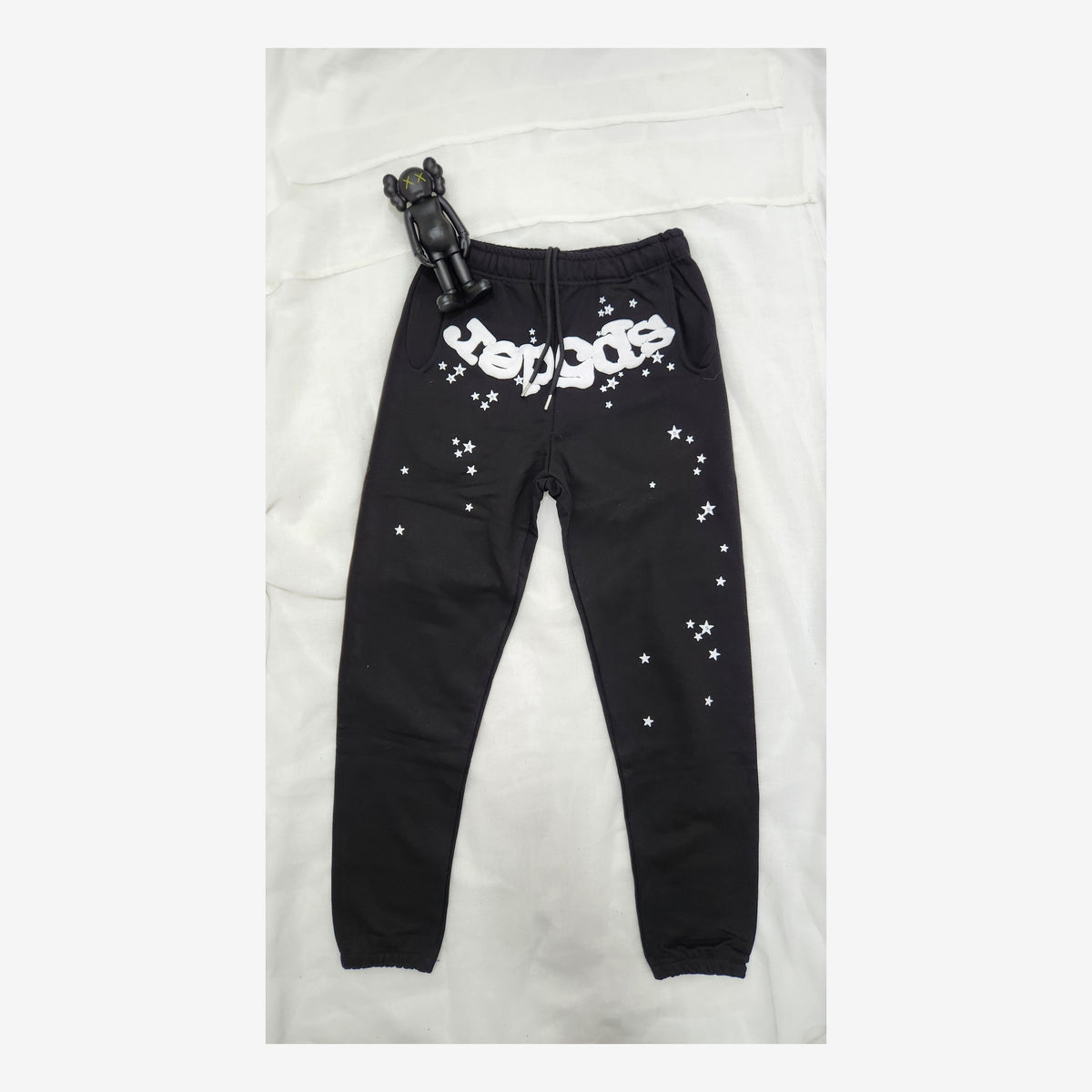 SP5DER BLACK JOGGERS