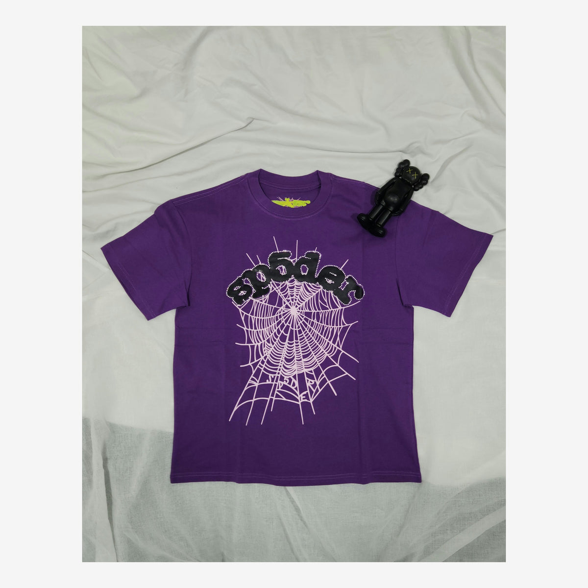 SP5DER PURPLE CRYSTALS TEE
