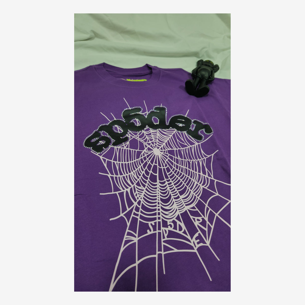 SP5DER PURPLE CRYSTALS TEE
